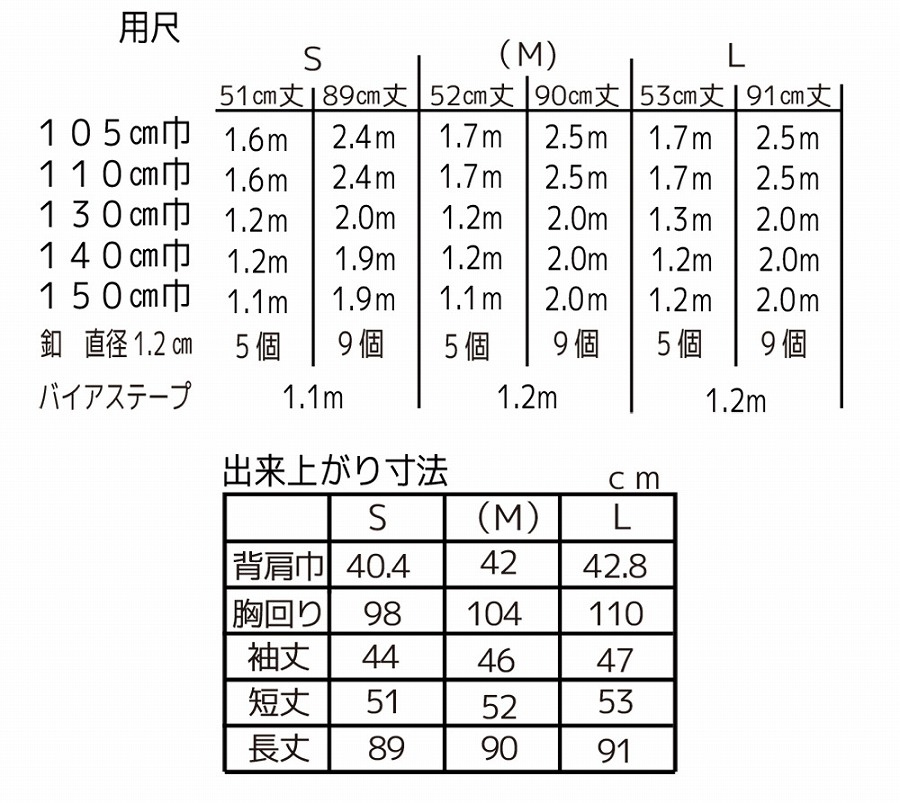 実物大型紙【No.182】離れ衿のスモック風ブラウスandチュニック(SML