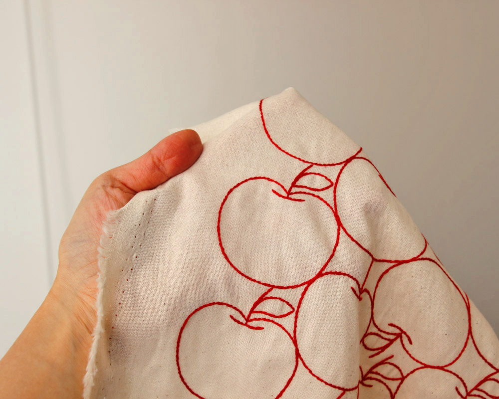 やわらかコットンの刺繍ファブリック Rose [M便 1/4]の通販 | SWANY