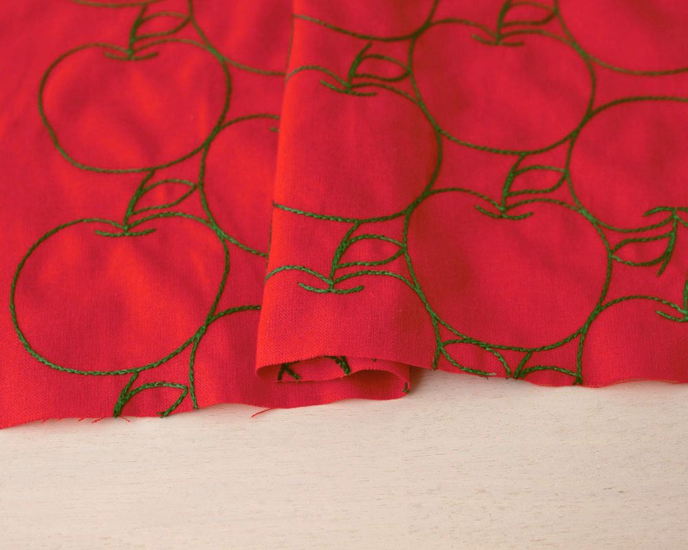 やわらかコットンの刺繍ファブリック Rose [M便 1/4]の通販 | SWANY