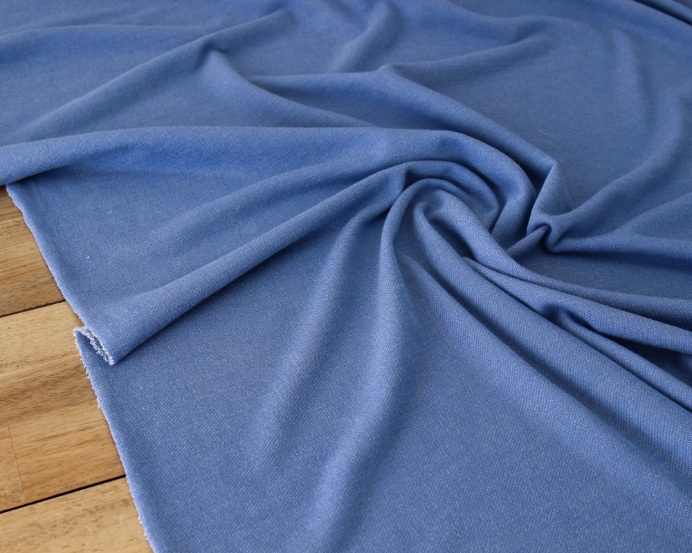 PD]【ワケあり】ヴィンテージ・ブルーカラーのミニ裏毛・コットン