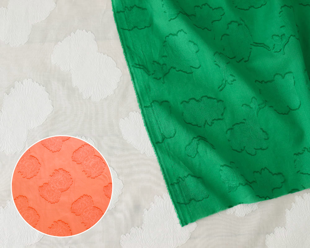 カットジャガードのコットン・ローン Rachel　[M便 1/4]-SWANY Online Shop リネンや生地の通販*鎌倉スワニー