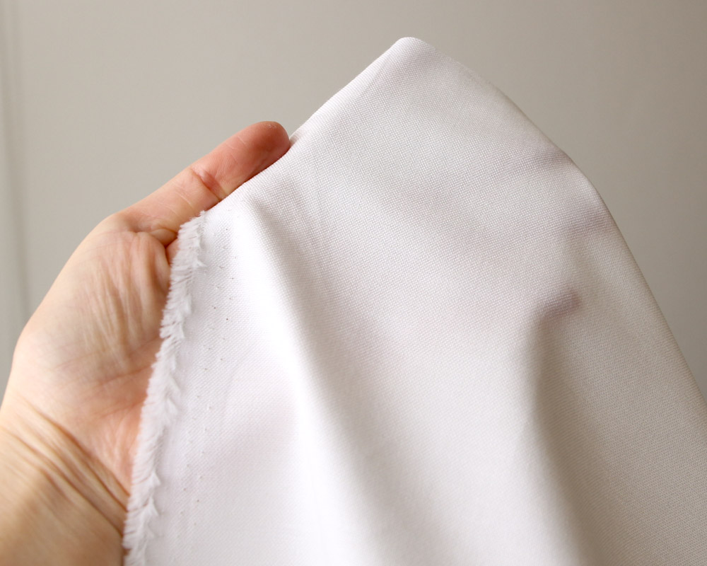 ピュアホワイトの○得コットン・オックス Alexandra [M便 1/4]の通販