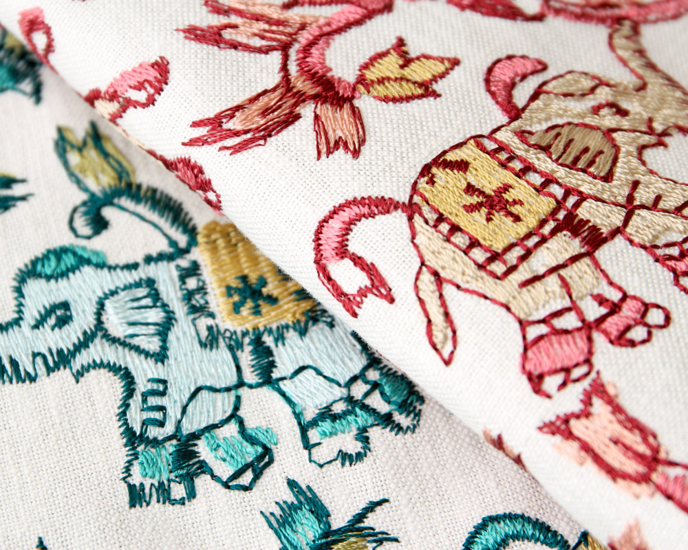 ��CLARKE & CLARKE��Hathi Embroidery 