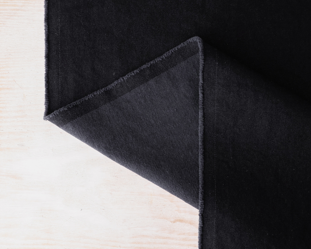 Japan Denim・ヴィンテージソフト加工＞マイクロ裏起毛のストレッチ