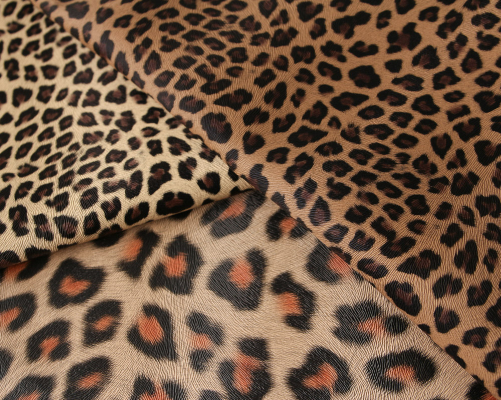 カットクロス】レオパード柄レザー風・バッグ用クロス Leopard [M便 NG