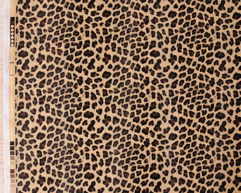 カットクロス】レオパード柄レザー風・バッグ用クロス Leopard [M便 NG