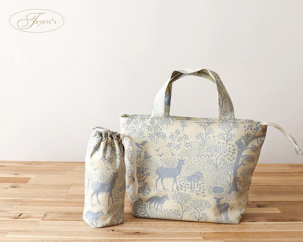 Woodlans Life Blue ランチバッグ And ペットボトルケースキット M便ng の通販 Swany Online Shop リネンや生地の通販 鎌倉スワニー