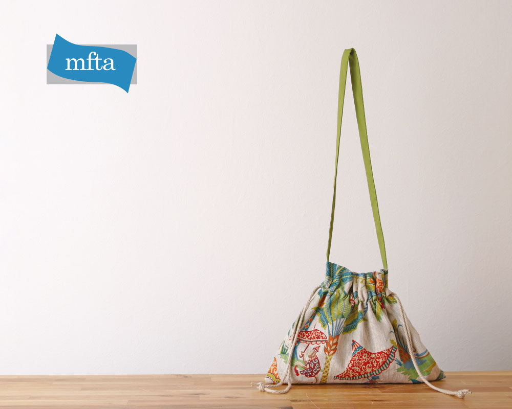 ☆EXOTIC MONKEY Lin/Vert 巾着型ショルダーバッグキット [M便 1/2]の