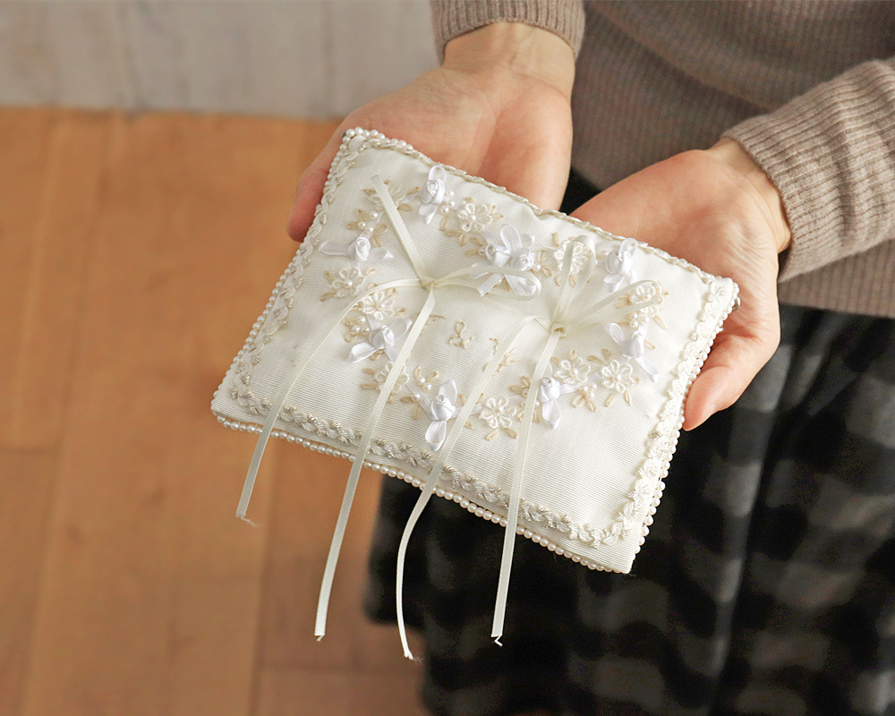 c-19.ハンドメイドインナーマスク シックなレース柄(ブラック×ホワイト)