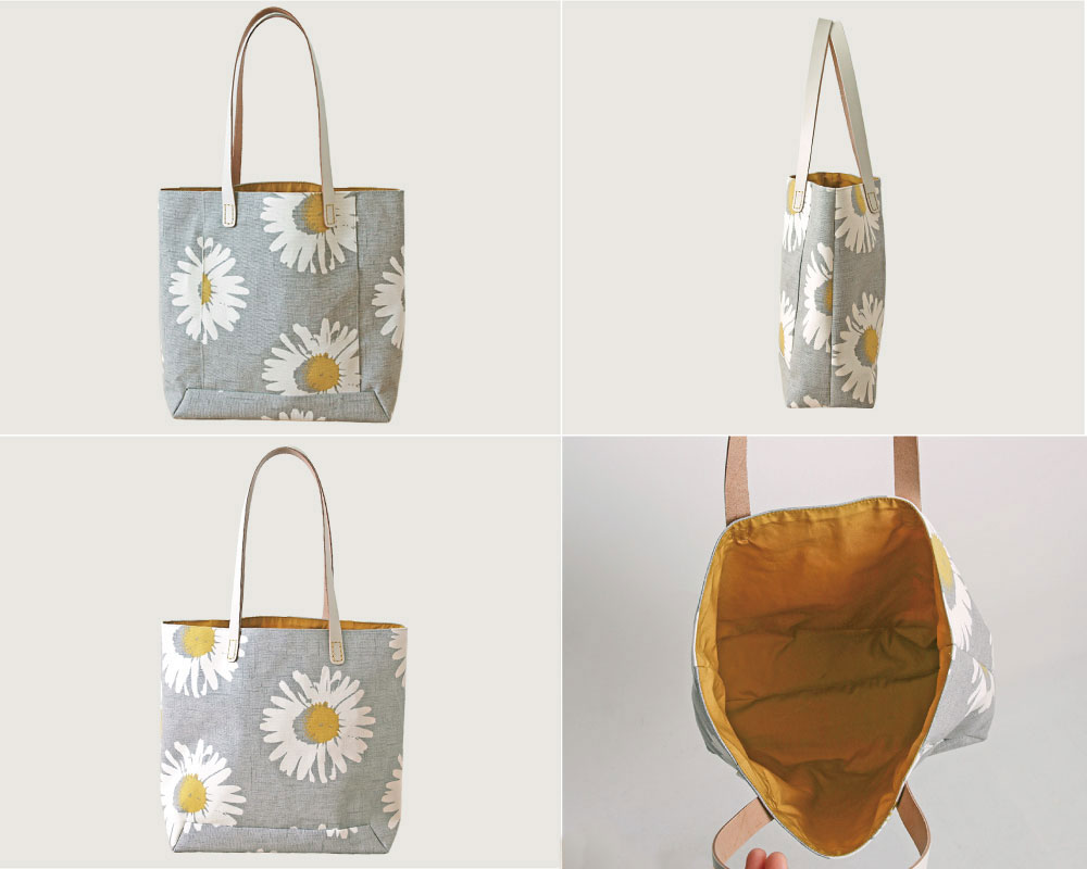 ☆【CLARKE & CLARKE】CAPRI /Chatreuse スラッシュポケット付きトート