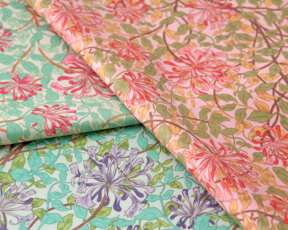 カットクロス】＜ラミネート加工＞moda BEST OF MORRIS Honeysuckle [M