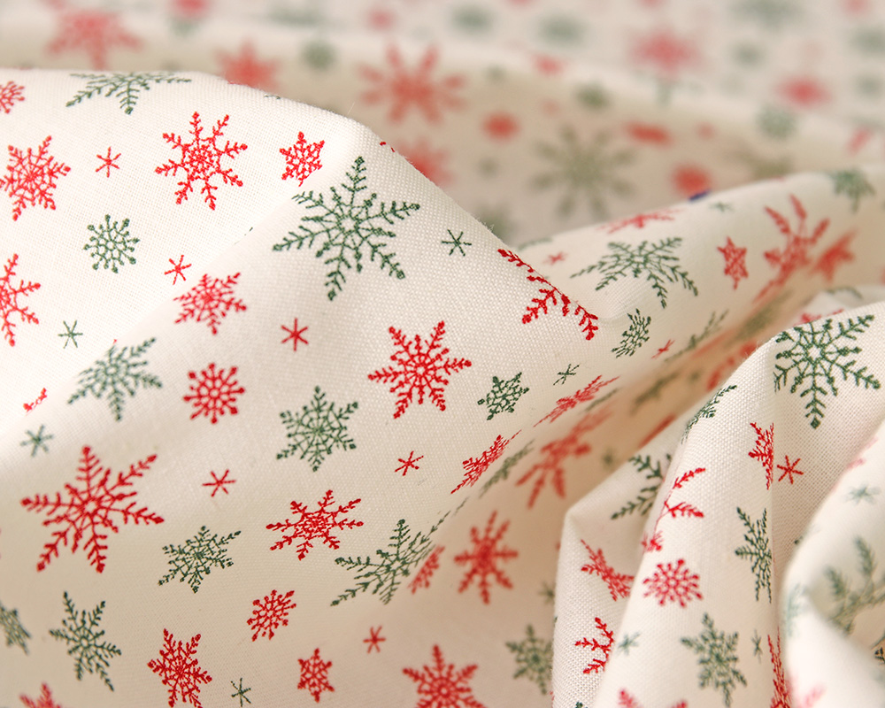 SWANY Produce クリスマス・コットン・プリント Snow Flakes [M便 1/6]の通販 | SWANY Online Shop  リネンや生地の通販*鎌倉スワニー