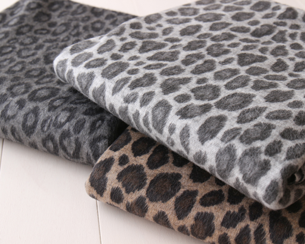 レオパードデザインのあったかジャガードニット Melissa [M便 1/1]の