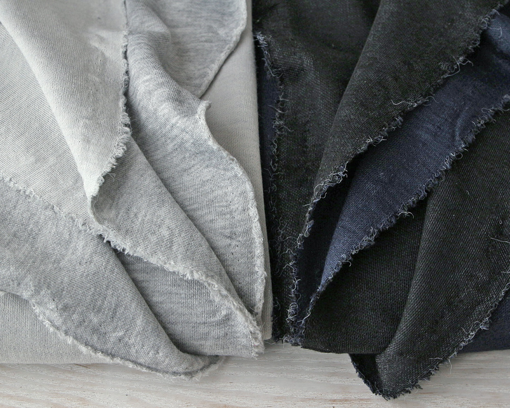 リバーシブルタイプのウールandレーヨン接結ガーゼニット Margot [M便