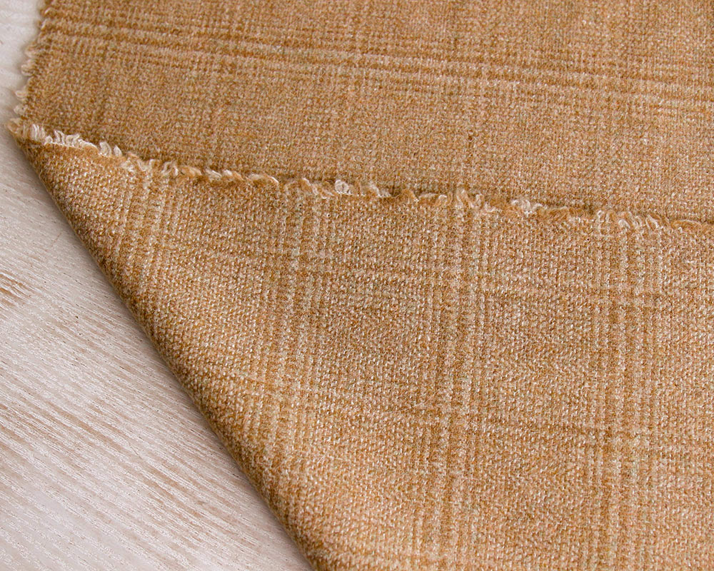 made in 尾州＞グレンチェックのウールツイードストレッチ Claire [M便