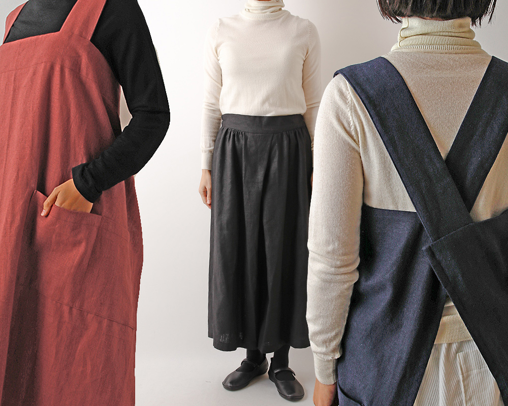 フランス製ピュアリネントーションセット★リネン，生地，ファブリック，クロス，布，キッチン，ハンドメイド