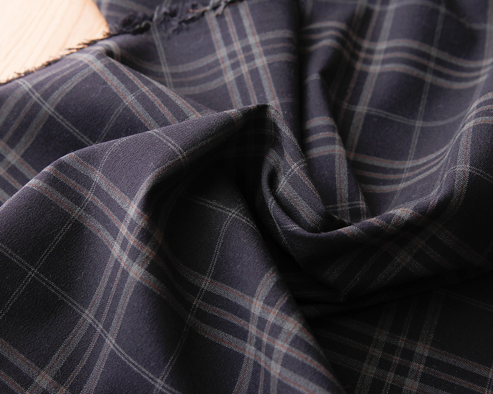 PD]【5mカット】【Made in 尾州】タータンチェックのストレッチクロス