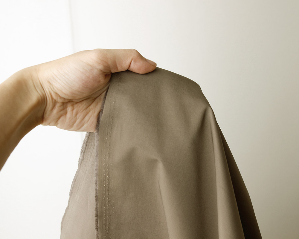 尾州産＞＜ヴィンテージソフト加工＞コットンandナイロンのサテン