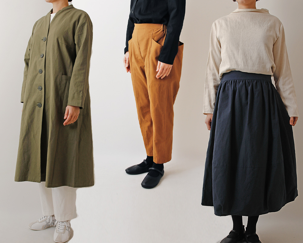 5mカット】＜ヴィンテージソフト加工＞コットンandリネンのバック