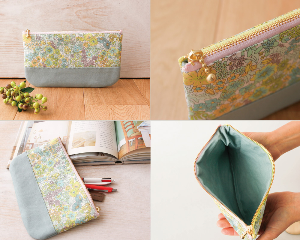 ☆Libertyで作る「ファスナーポーチ」キット [M便 1/5]の通販 | SWANY