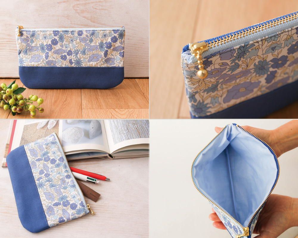 ☆Libertyで作る「ファスナーポーチ」キット [M便 1/5]の通販 | SWANY