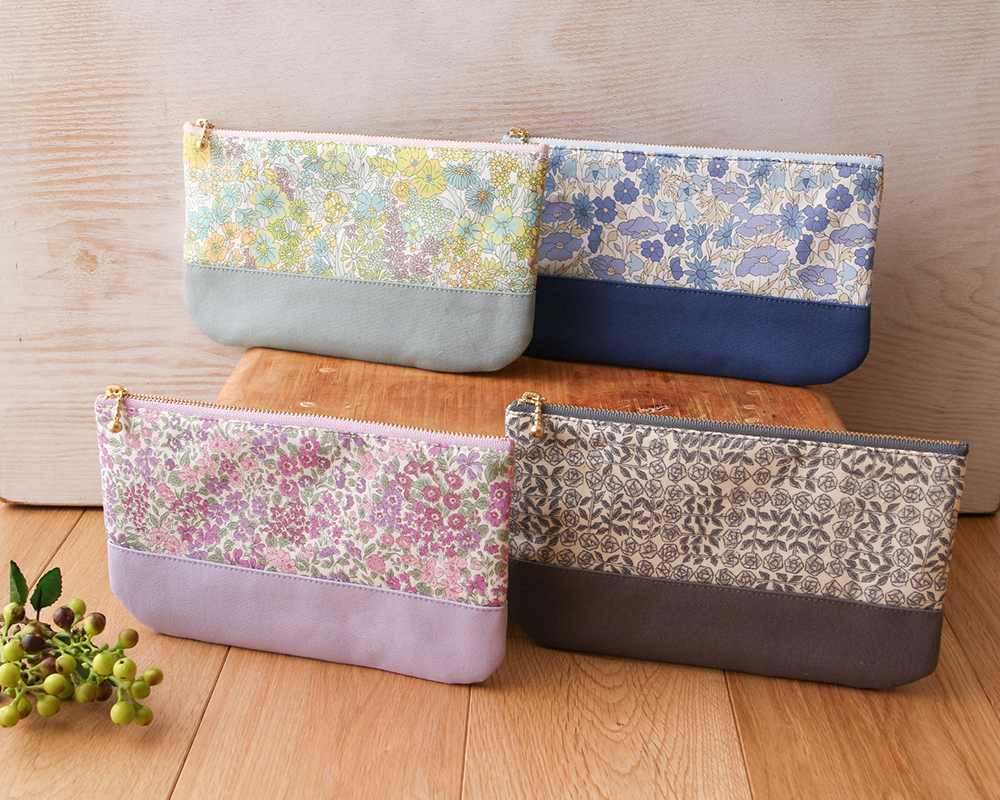 ☆Libertyで作る「ファスナーポーチ」キット [M便 1/5]の通販 | SWANY