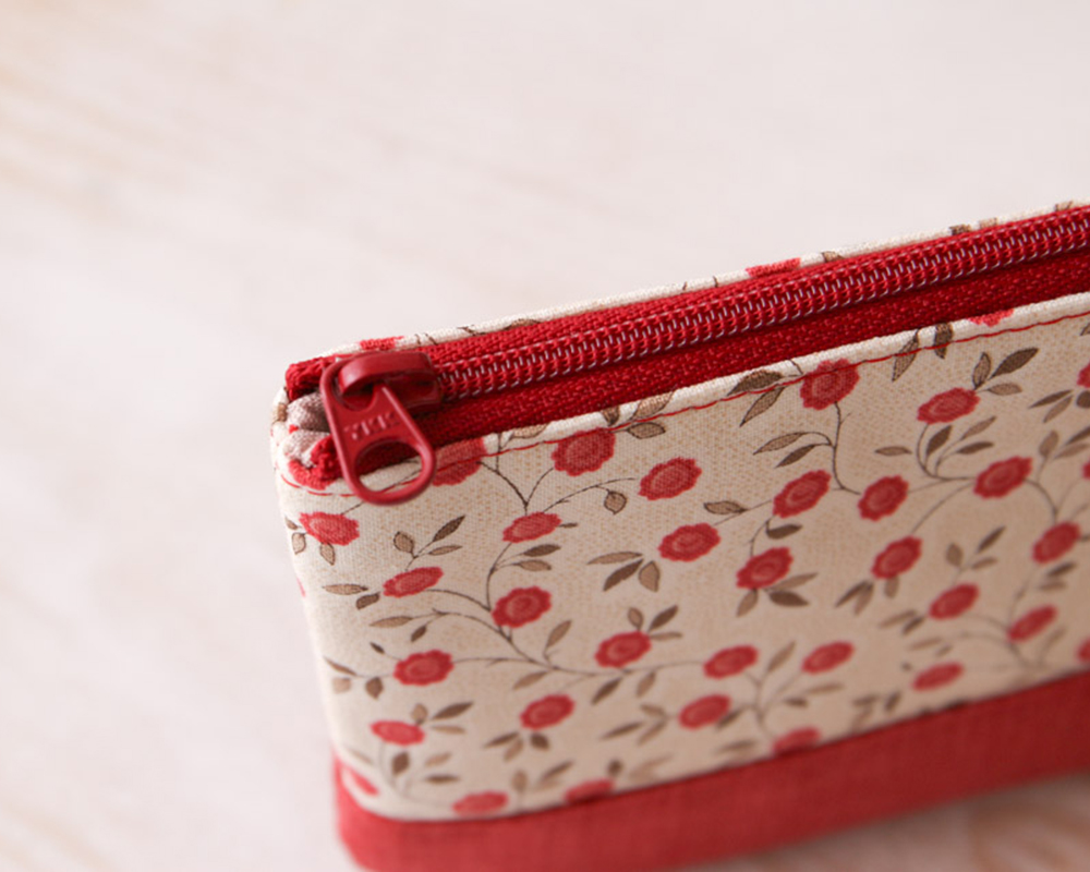 ☆moda フレンチジェネラルで作る「ファスナーポーチ」キット [M便 1/5