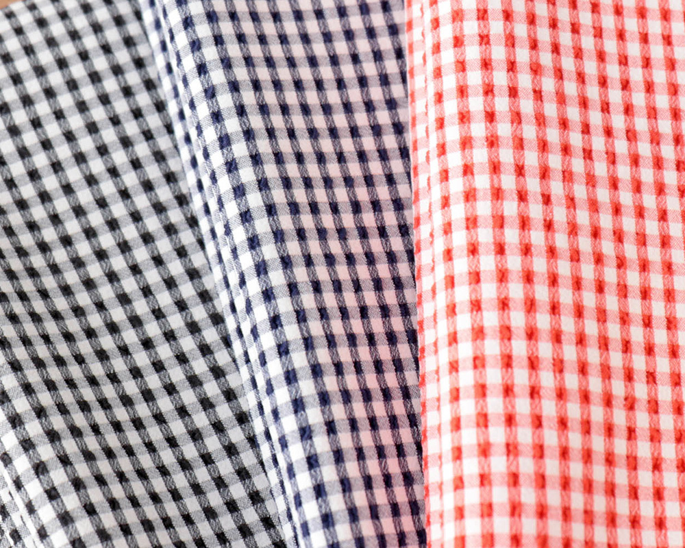 Pd ギンガムチェックの2wayストレッチサッカー Gisela M便 1 1 の通販 Swany Online Shop リネンや生地の通販 鎌倉スワニー