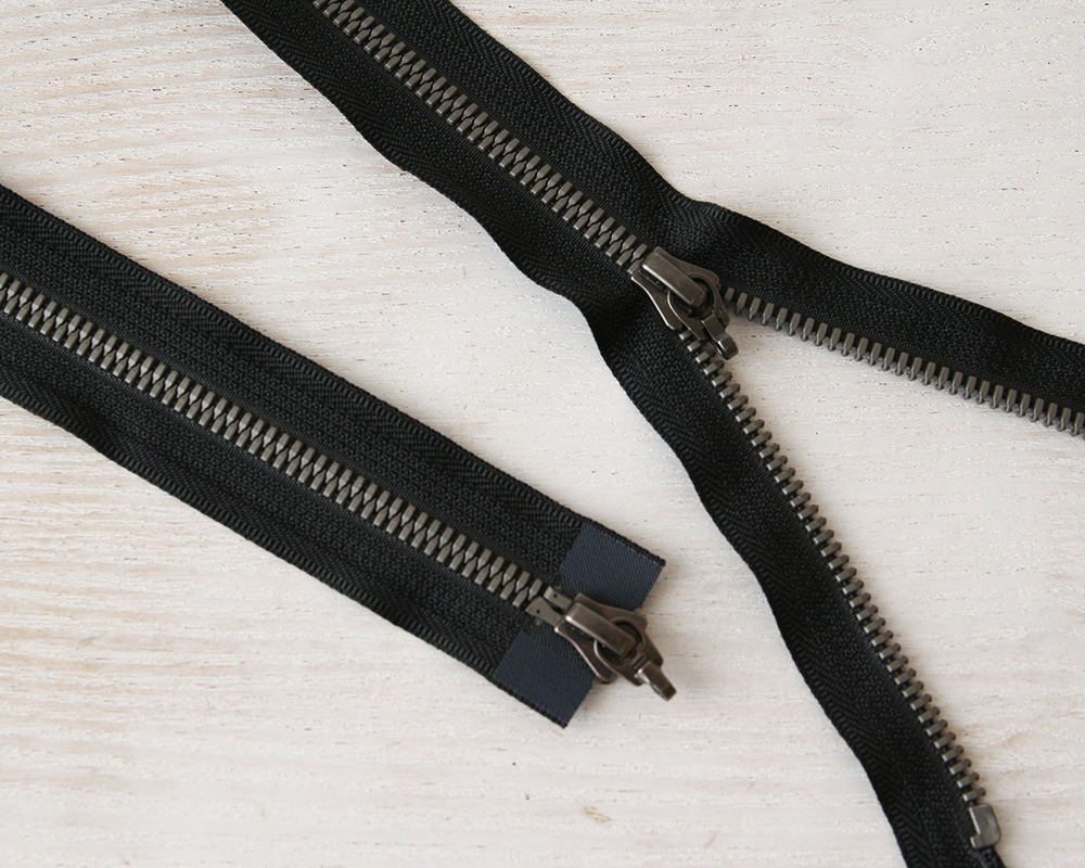 YKK【SWANY別注】メタルックス・タフファスナー 80cm 逆開・オープン
