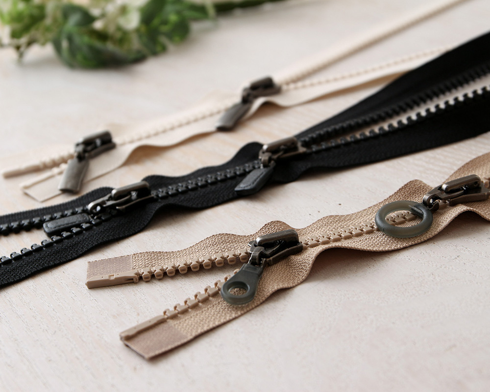 YKK【SWANY別注】8ビスロンファスナー 80cm 逆開・オープン (引手別売