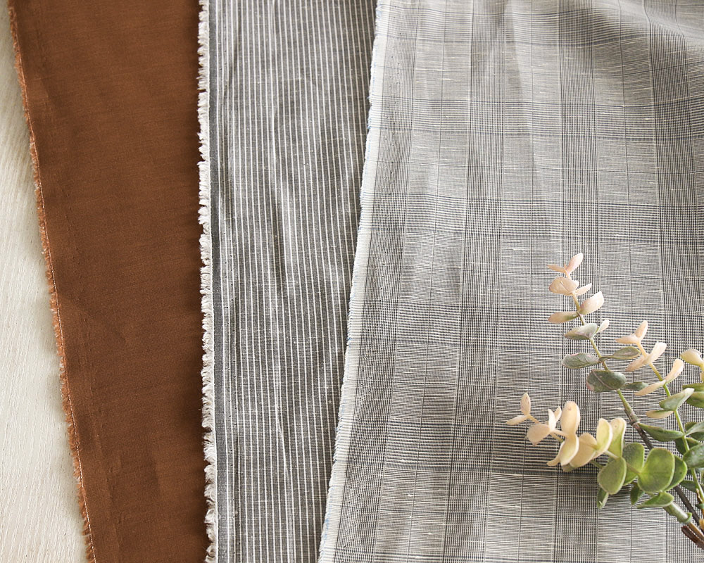 シャリ感を楽しむハーフリネンファブリック Hanna [M便 1/6]の通販