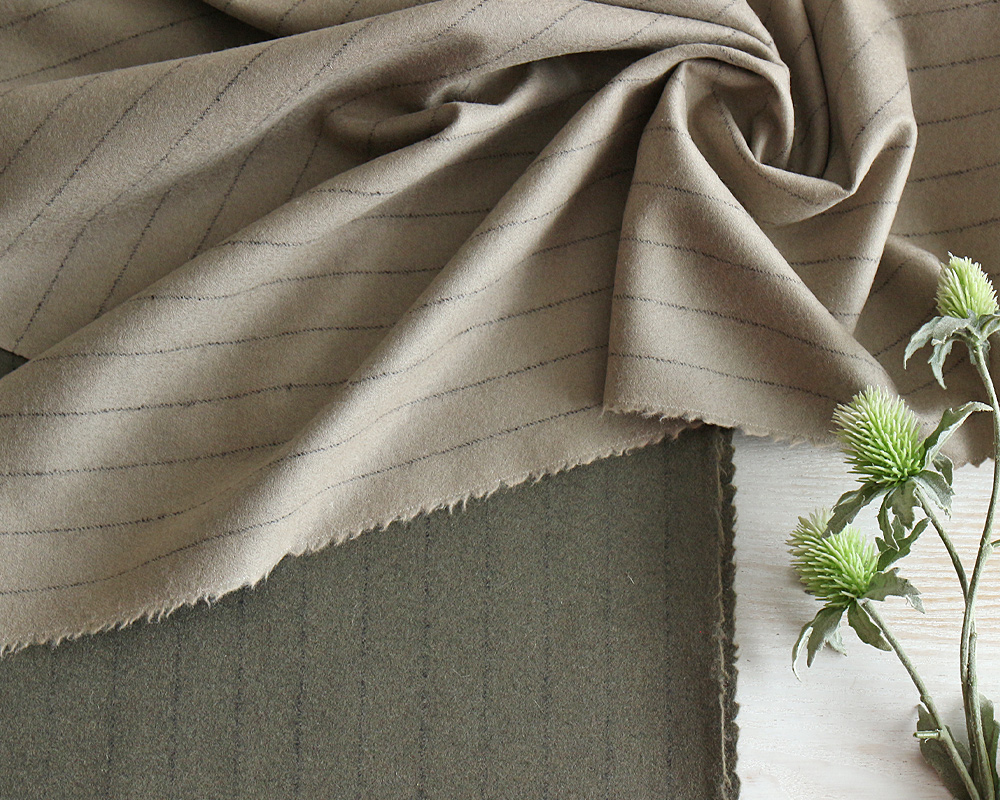 PD]【5mカット】＜Made in 尾州＞ウールandカシミアのプレミアムフラノ