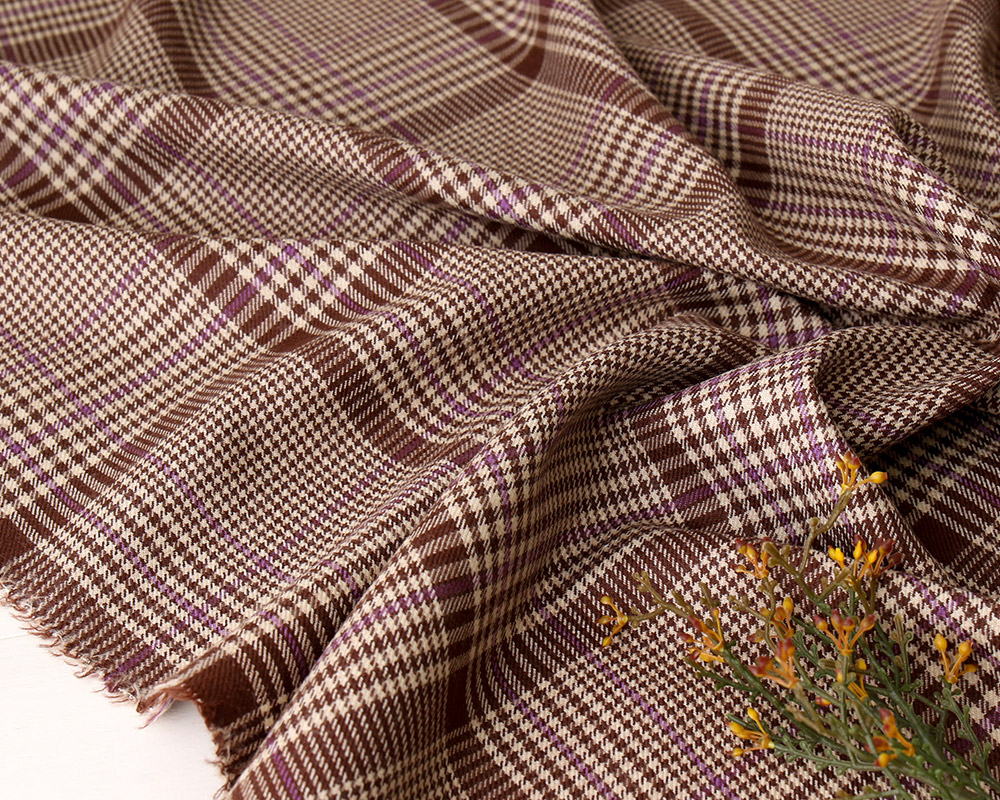 5mカット】＜made in 尾州＞タータンチェックのプレミアムサキソニー