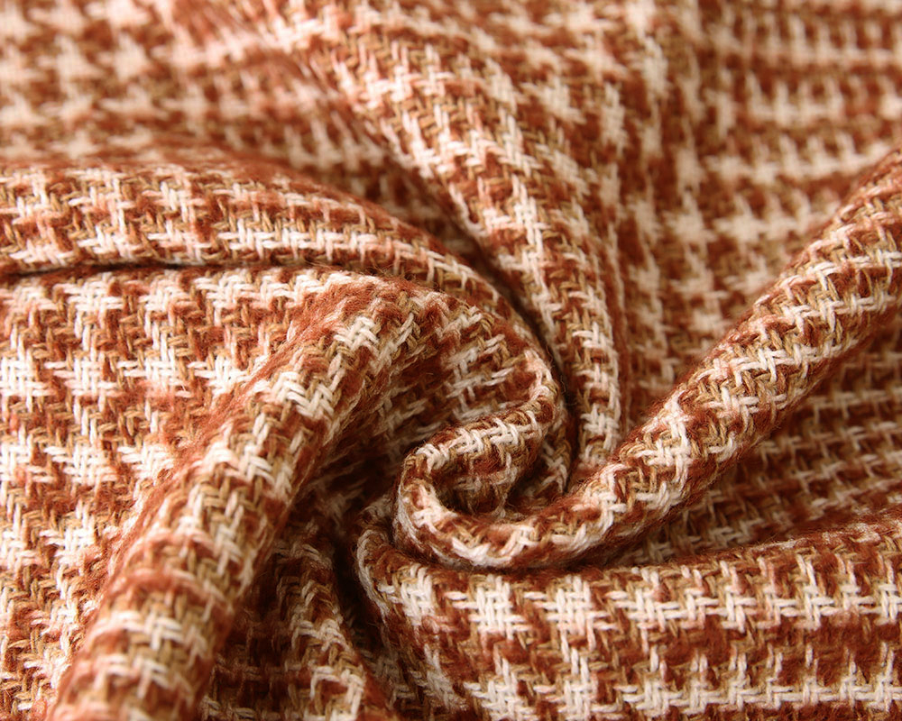 PD]【5mカット】＜尾州＞グレンチェック柄のウールツイード Freya [M便