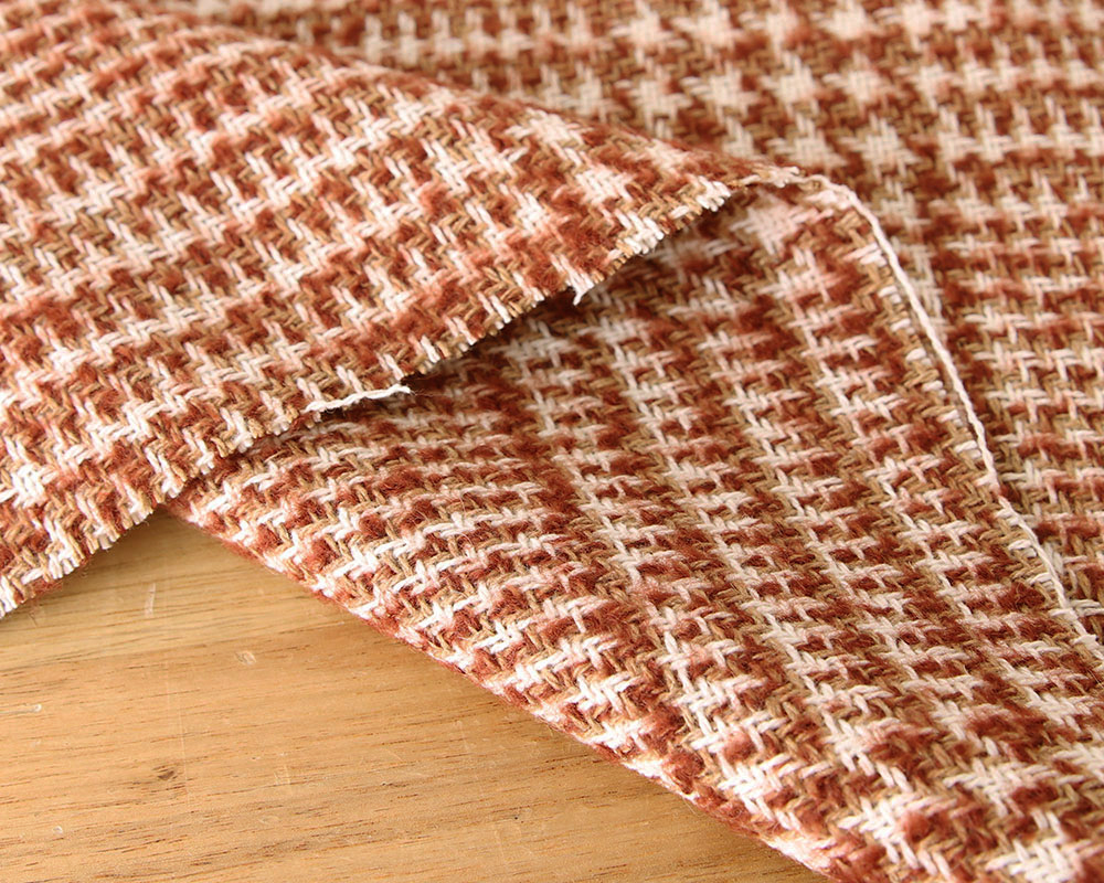 PD]【5mカット】＜尾州＞グレンチェック柄のウールツイード Freya [M便