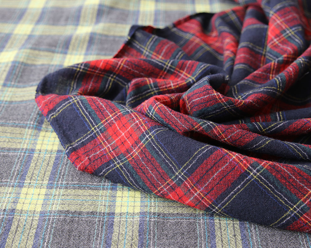 PD]＜尾州＞ウールガーゼのタータンチェック Greta [M便 1/2]の通販