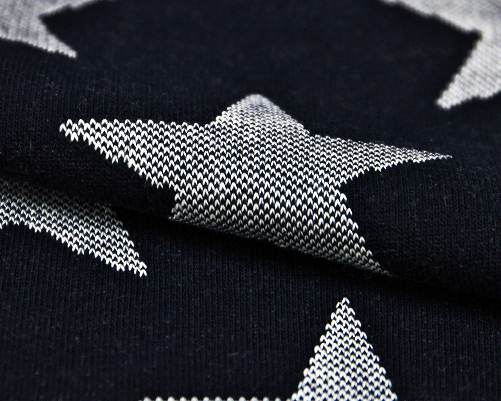 ミニ裏毛のコットン・ジャガードニット Aurore [M便 1/1]の通販