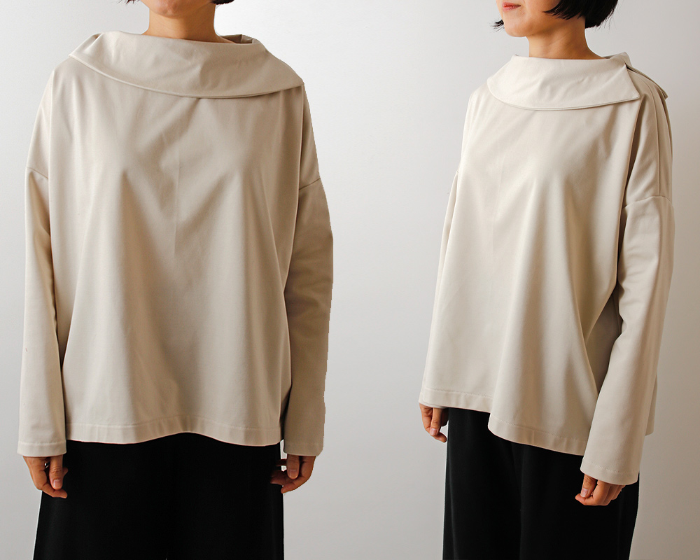 シルケット加工＞スタイリッシュコットンのポンチニット Jitka [M便 1