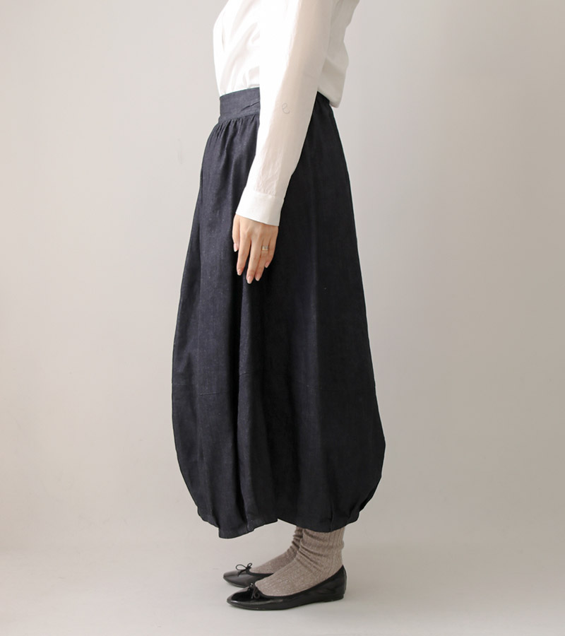 寸法図【NO.326】裾タックのバルーンスカート
