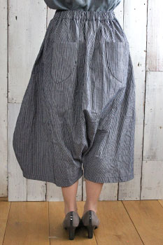 寸法図【NO.335】バルーンシルエットのパンツ風スカート