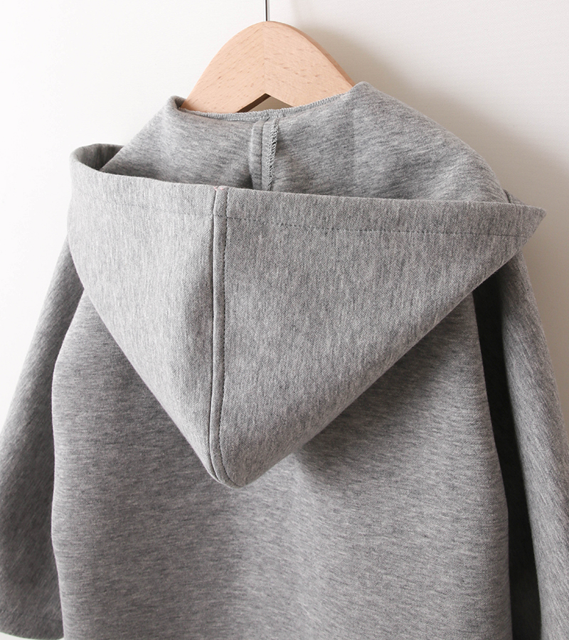 ワケあり】コットン素材のダンボールニット・杢グレイ Emmy [M便 1/1