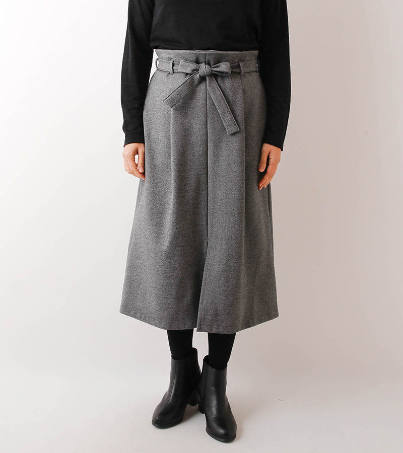 実物大型紙【No.318】ロングスリットセミタイトスカート(SML・2L) [M便