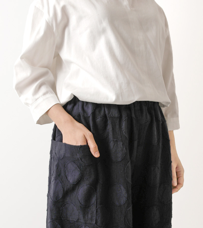 寸法図【NO.402】サイドポケット付きワイドパンツ＜スゴラク＞ [M便 0