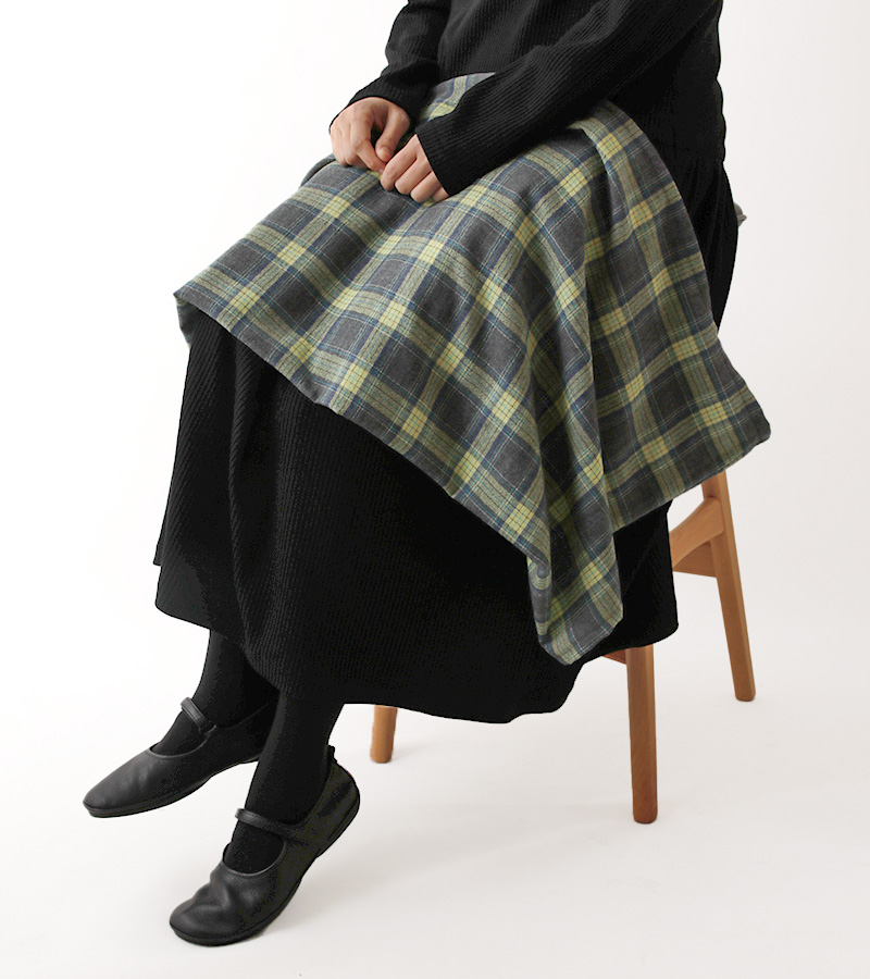 PD]＜尾州＞ウールガーゼのタータンチェック Greta [M便 1/2]の通販