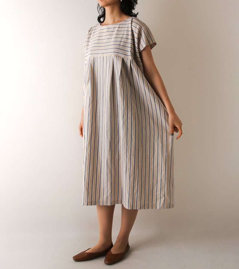 Plantation リネンキャンブリック チュニック 白 ゆったり 日本製