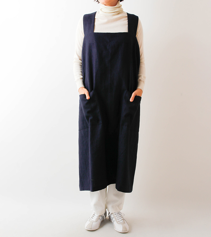 サンプル販売】広幅肩紐のかぶりエプロン SAMPLE 3161 [M便 NG]の通販