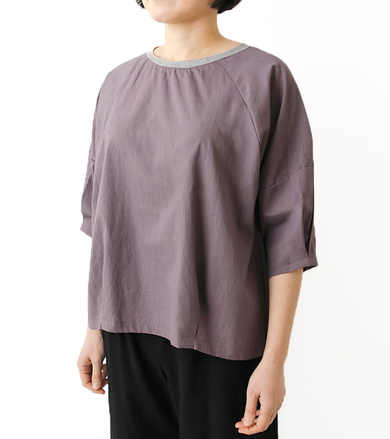 実物大型紙【No.6014】バルーンスリーブのラグランワンピース