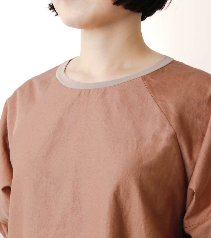 実物大型紙【No.6014】バルーンスリーブのラグランワンピース