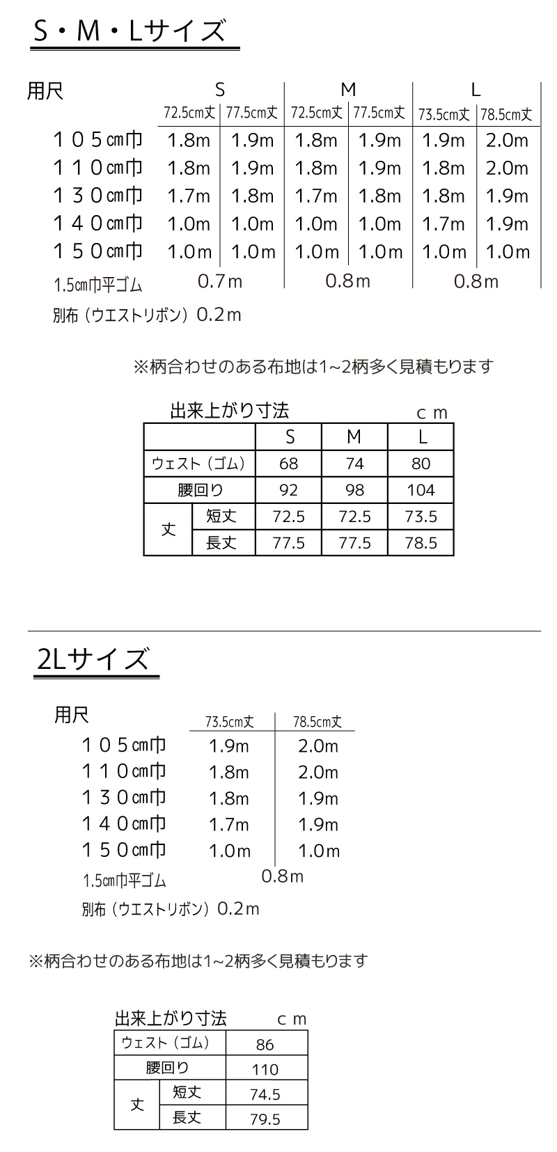 実物大型紙【No.318】ロングスリットセミタイトスカート(SML・2L) [M便