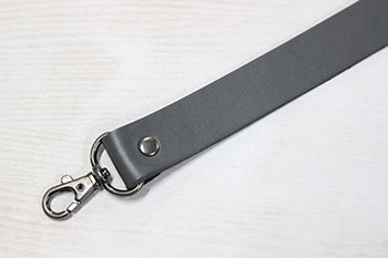 本革ナスカン付ショルダー アンティークシルバー 25mm巾×60cm [M便 1/2